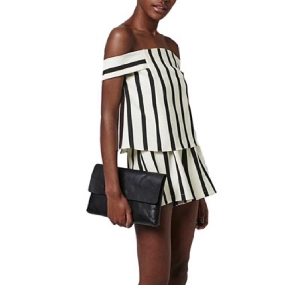 Topshop Striped Romper